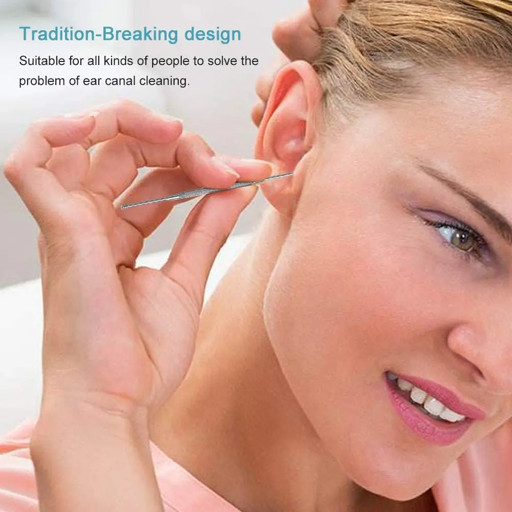 Ear Pick Stainless Steel 6PCS for Ear Care Cleaning Earwax Removal