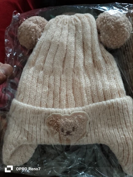 Cute Bear Ear Protection Hat photo review