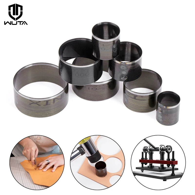 Lederen Punch Cutter Set Hollow Punch Cutter 1-15mm Lederen Perforator Tool Lederen Perforator Tool voor Leer, Horloge Band, Canvas, Oogje