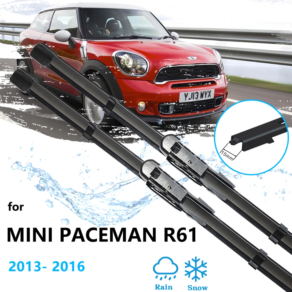 

2x для MINI PACEMAN R61 2013 2014 2015 2016 передние стеклоочистители лезвия резиновые аксессуары универсальная чистка автомобиля
