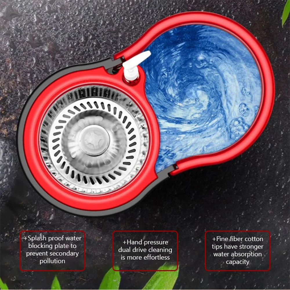 Microfiber Spin Mop and Bucket Cleaning System