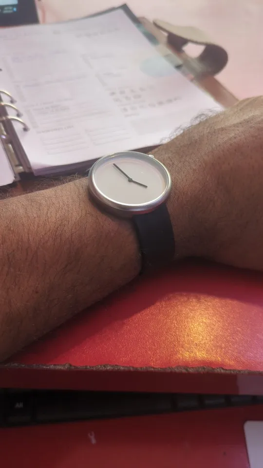 Thin Minimalist Premium Round Quartz Watch photo review