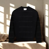 Pull à col rond avec surpiqûres inversées sur tout le vêtement, style unisexe 3