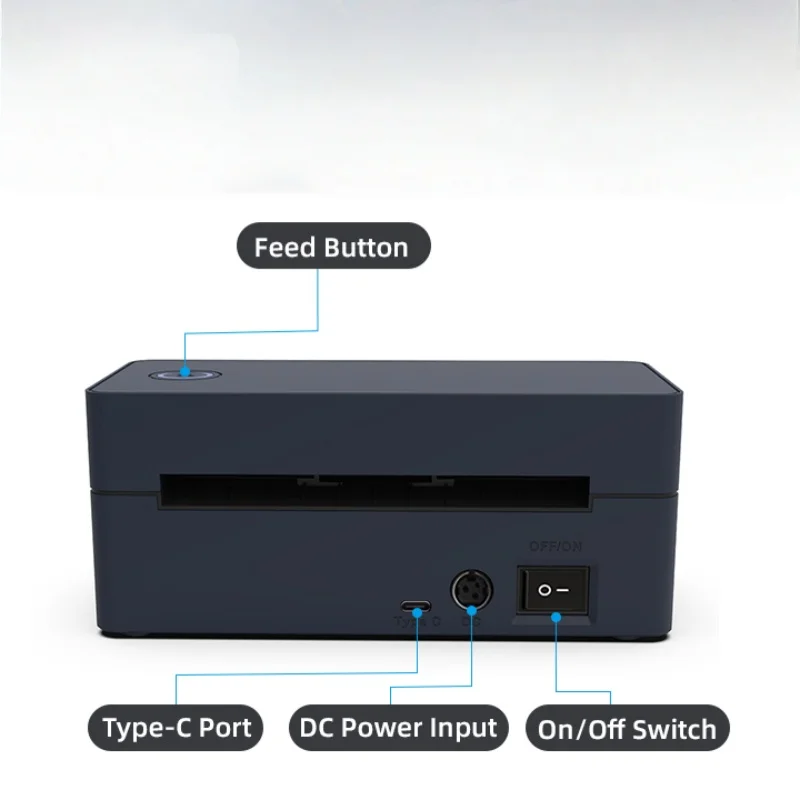 طابعة ملصقات حرارية طابعة ملصقات شحن لاسلكية صغيرة...