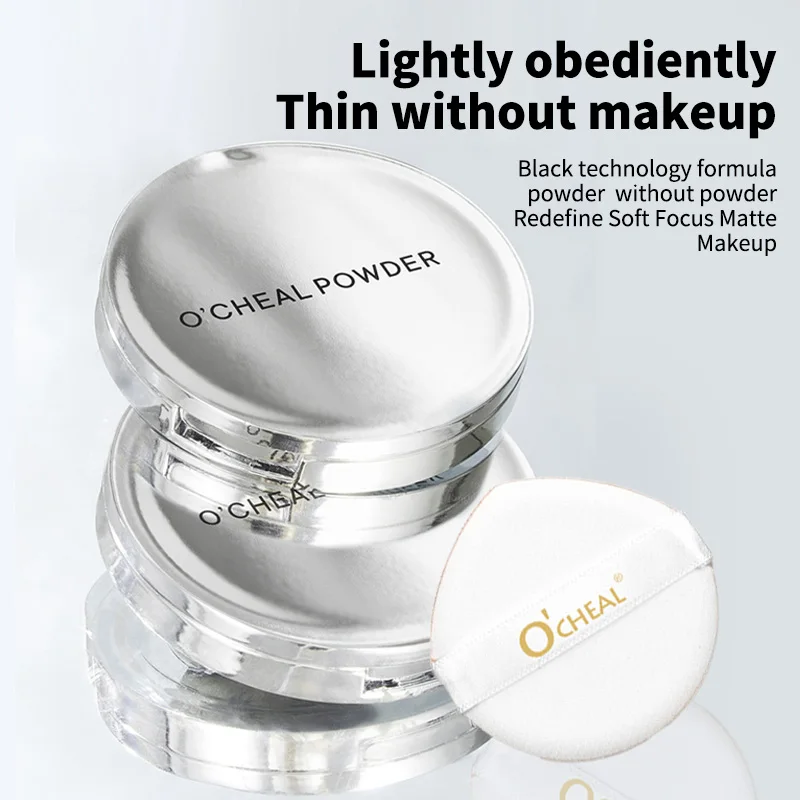 Ocheal Matte Oil-Control Waterproof Face Setting Powder with Mirror