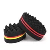 Oval Double Sides Magic Twist Hair Brush Sponge Brush Big Holes Barber Sponge Brush Twist Hair Afro Curl As Hair Care Tools 1