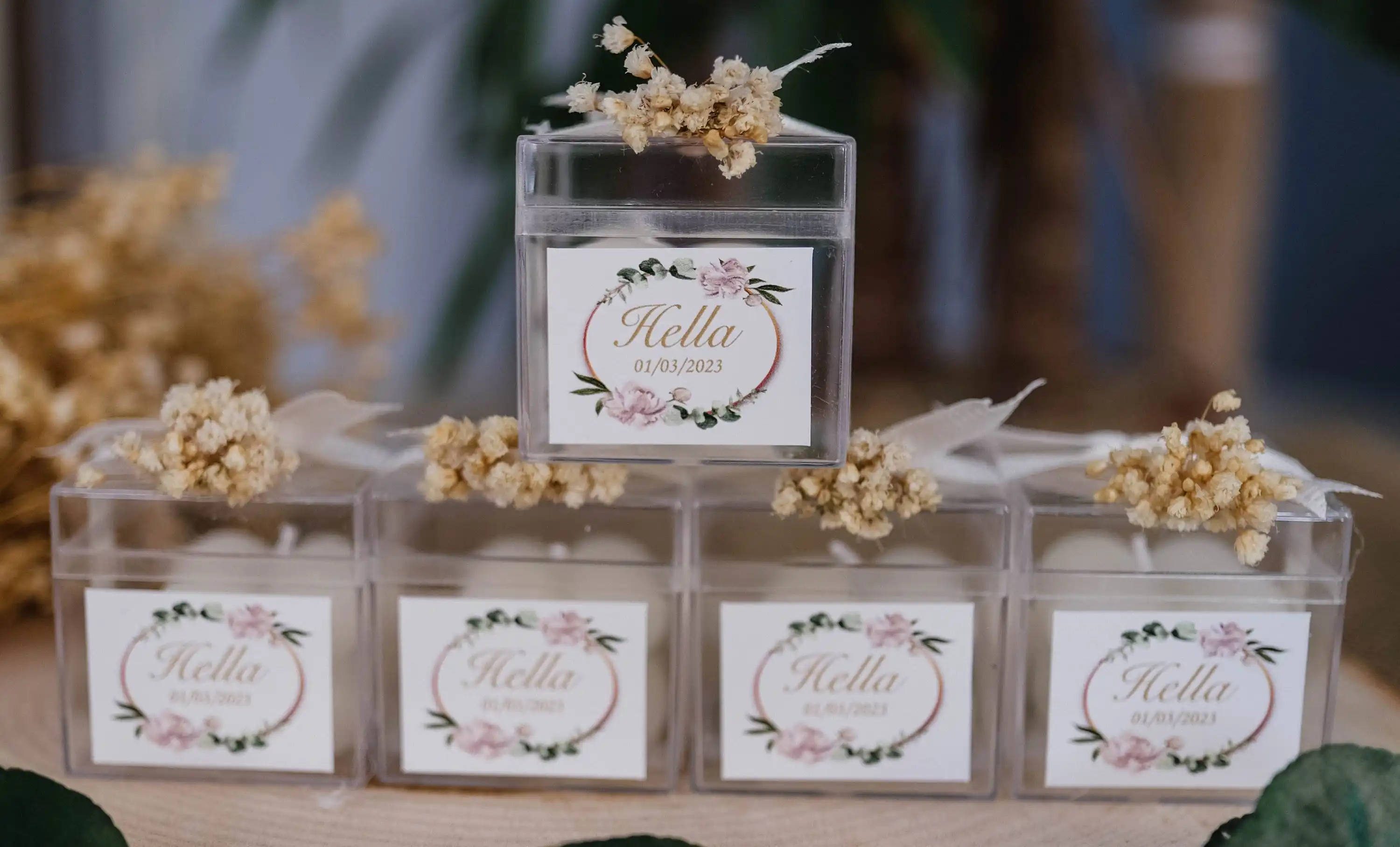 Wedding candle flower gift bag personalized rustic decoration gift marriage christening candle favor for guests 4 A0b435a031f2c405a8f62cdd1af617380O