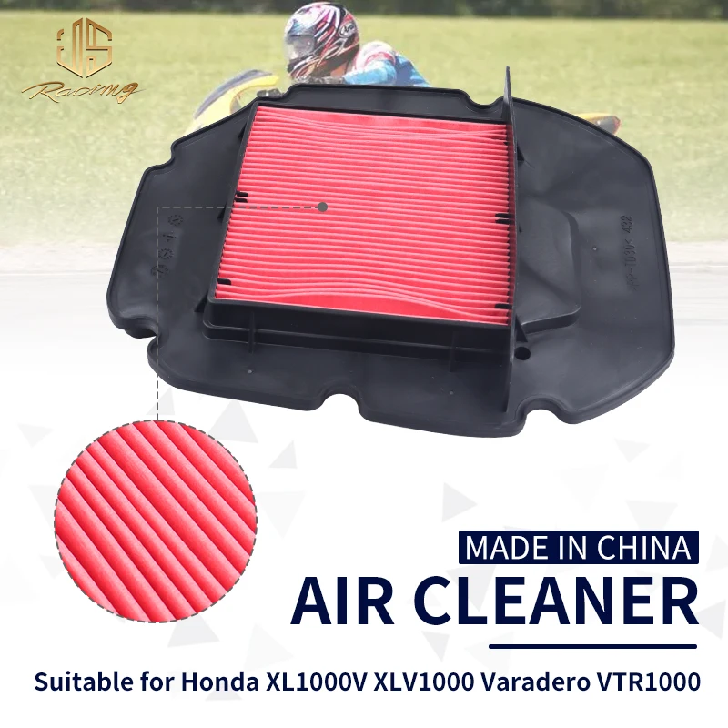 Muslimmoto Filtro Aria Cleaner Per Honda Vtr1000F Super Hawk Fire Storm Sc36 Xl1000V Tek Vtr1000 Sp-2 17210-Mbb-000
