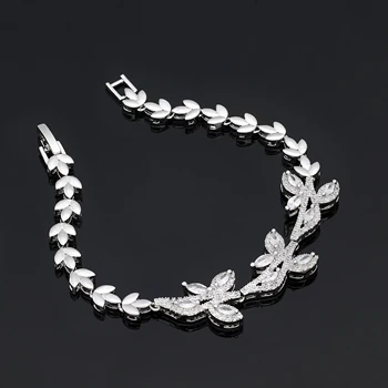Trendy Luxury 4PCS Wedding Jewelry Set For Women Wedding Party Zirconia Dubai Bridal jewelry Set 2024 5