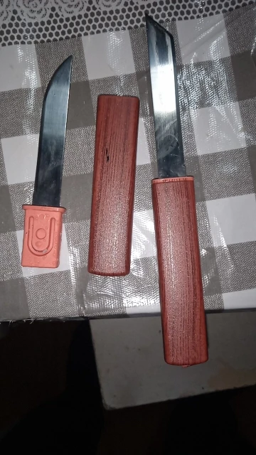 Duplo acampamento lâmina fixa faca de caça aço ao ar livre militar tático facas bolso para caça e pesca presente masculino photo review