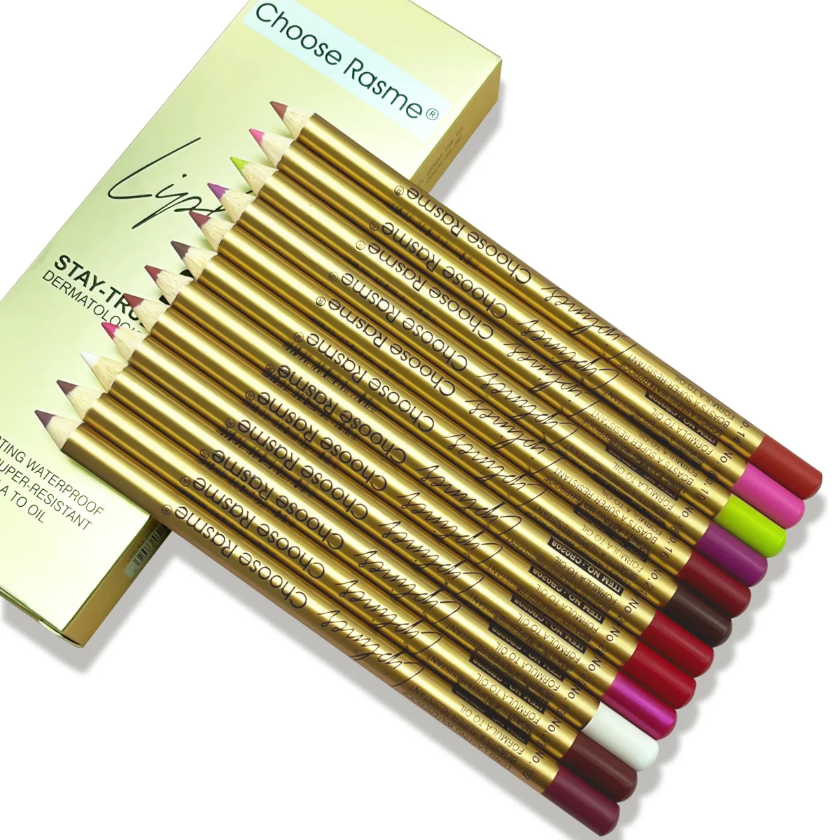 12 Colors Lip Liner Pencil Green Forest Nude Matte Color Rendering Lip Liner 12pcs Set Lip Liner Set Lip Palette 2