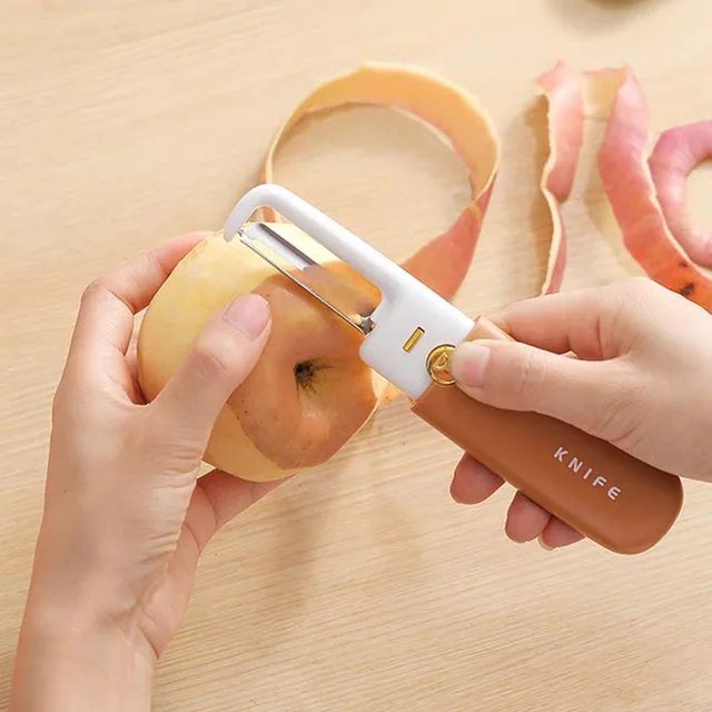 Descascador de legumes com Faca De Legumes Frutas 2 em 1 Portátil - Neverdie Store ENVIO RAPIDO PARA TODO O BRASIL