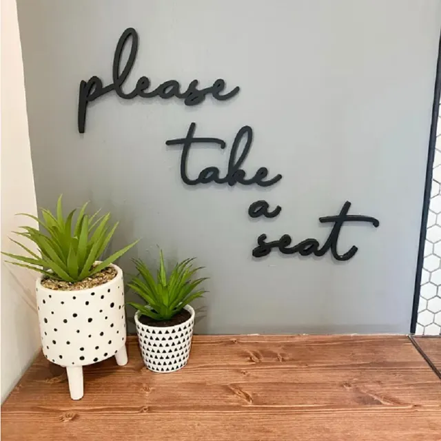 아크릴 벽 아트 변기 사인