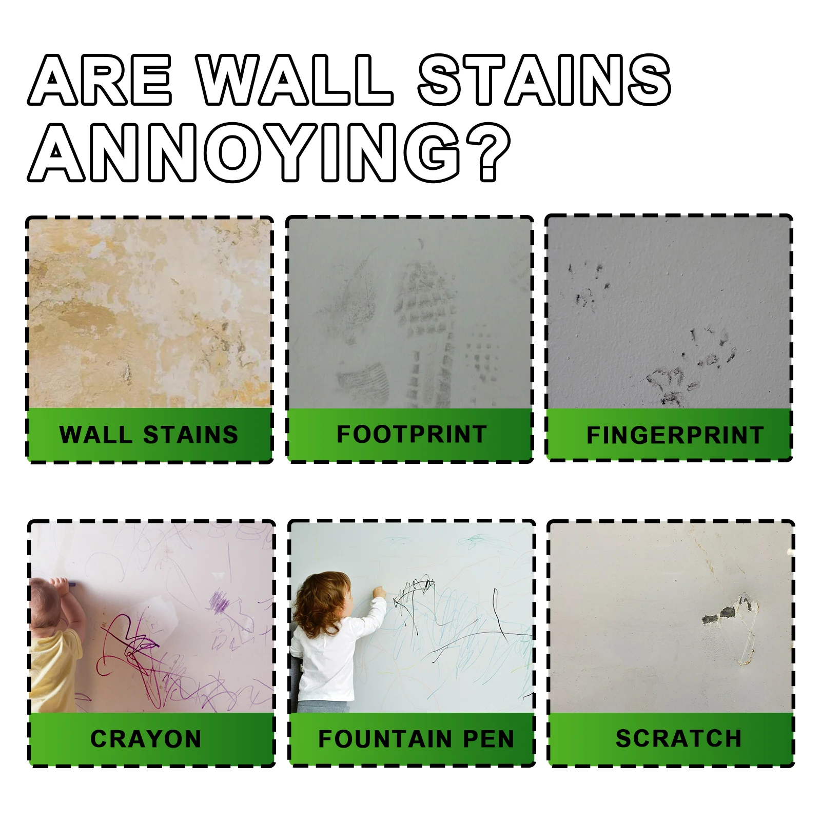 Wall Repair Paste for Scratches Graffiti Stains