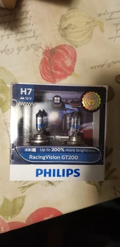 Philips H7 12 В 55 Вт Racing Vision GT200 галогенсветильник лампа  автомобильная фара 200% яркая автомобильная лампа Оригинальная лампа  12972RGTS2, 2x