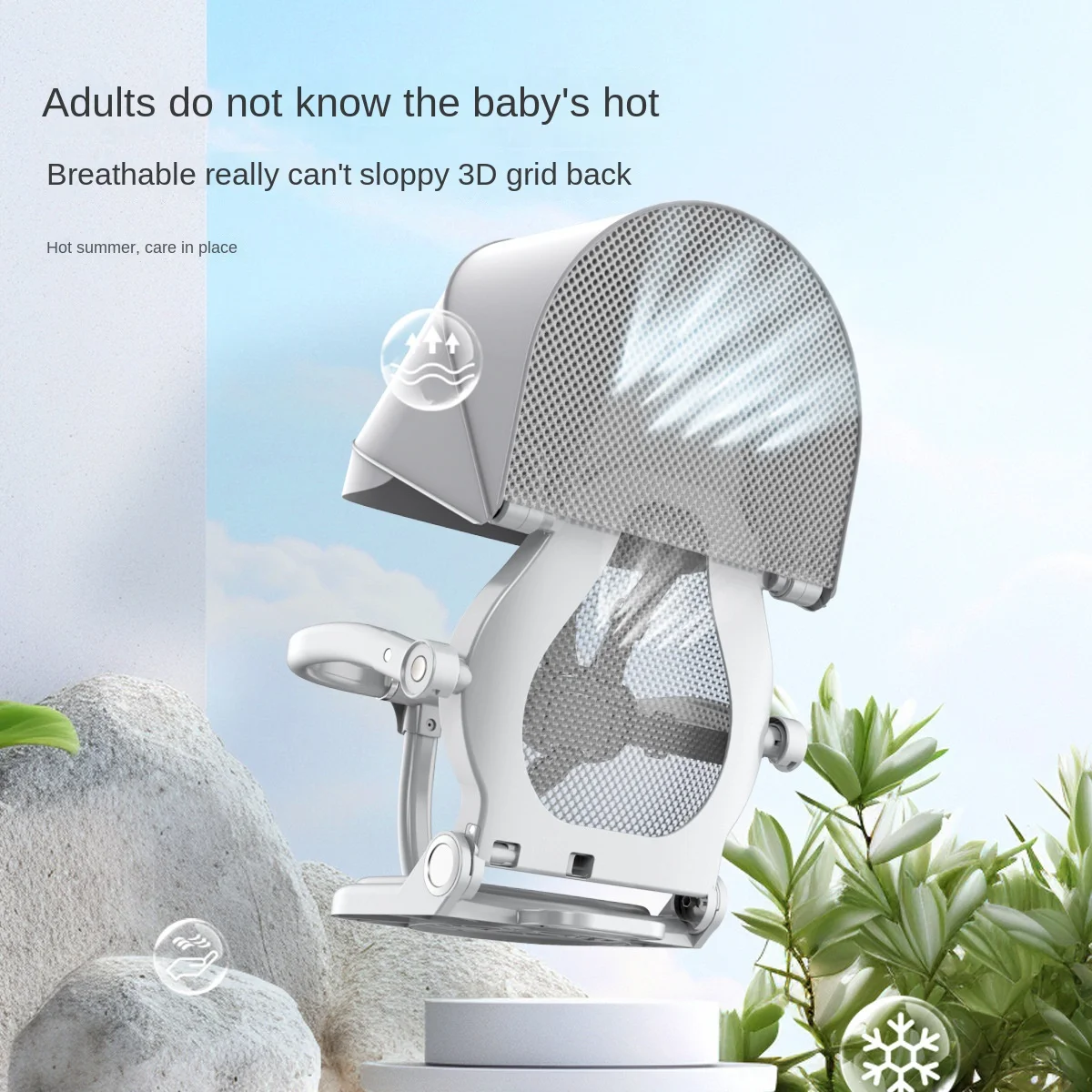 Walking bBby Artifact Stroller Can be Boarded Light Folding Trolley Two-way Push Seat High Landscape Children's Stroller