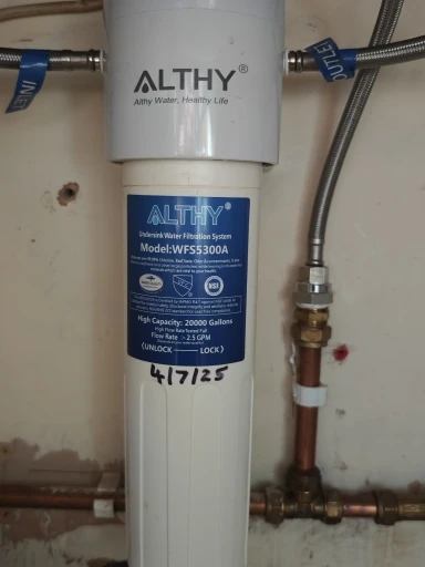 ALTHY Under Sink Drinking Water Filter Purifier -NSF/ANSI Certified Direct Connect Under Counter Drink Water Filtration System photo review