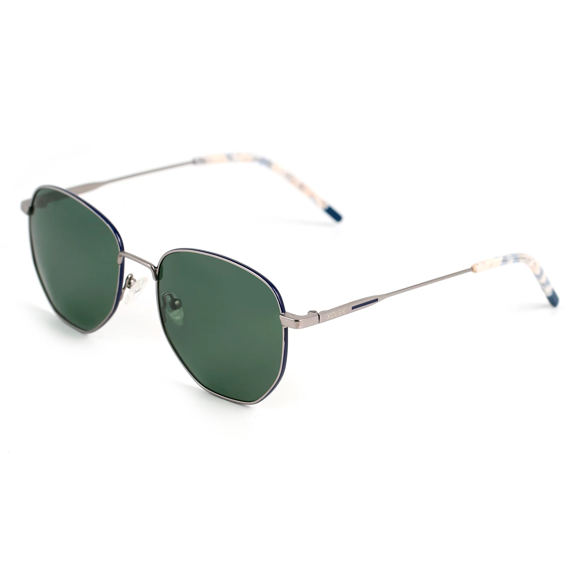 Lentes De Sol Xolek 142 Metalico Exagonal Uv Polarizado