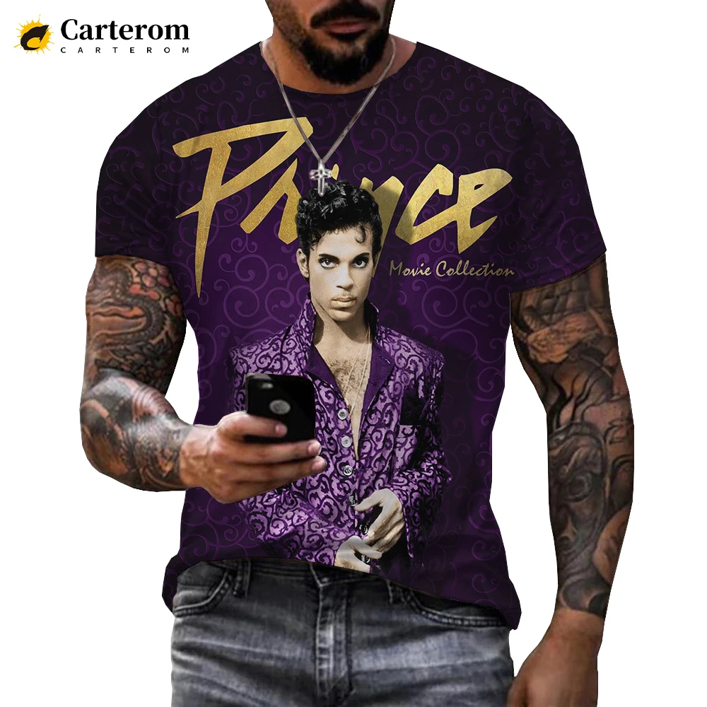 2022 Prince Rogers Nelson Men Women 3D Printed T-shirt Fashion Casual Harajuku Style Tshirt Hip Hop Streetwear Oversized Tops