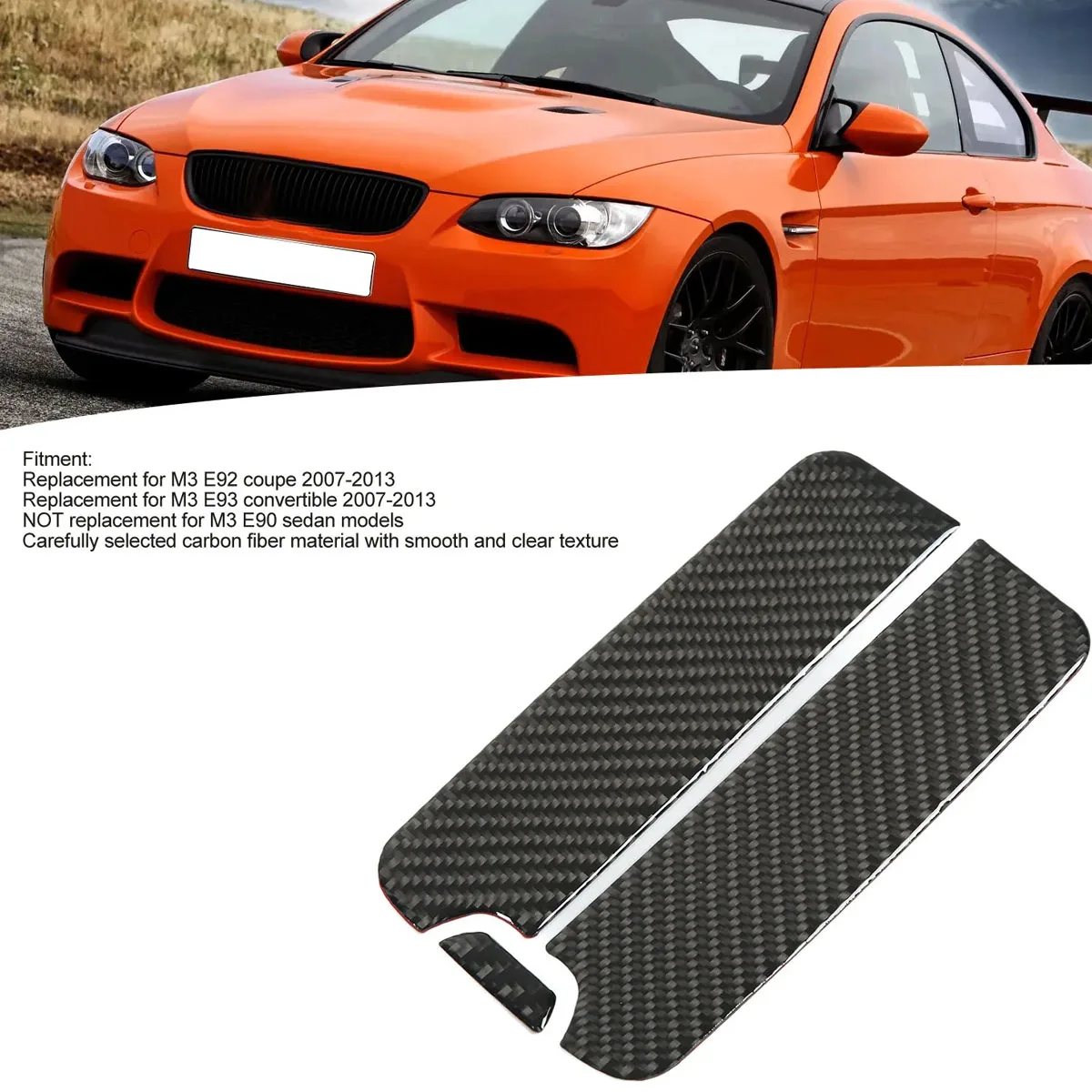 Фото Задний подлокотник для BMW M3 E92 Coupe 2007 ‑ 2013 из углеродного волокна №2