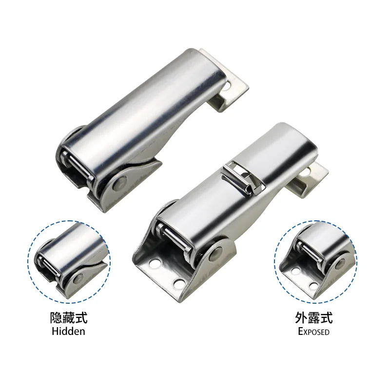 304 Stainless Steel Adjustable Latch Lock for Securely Connecting Cases and Bags Concealed Anti Loose Locking Fastener