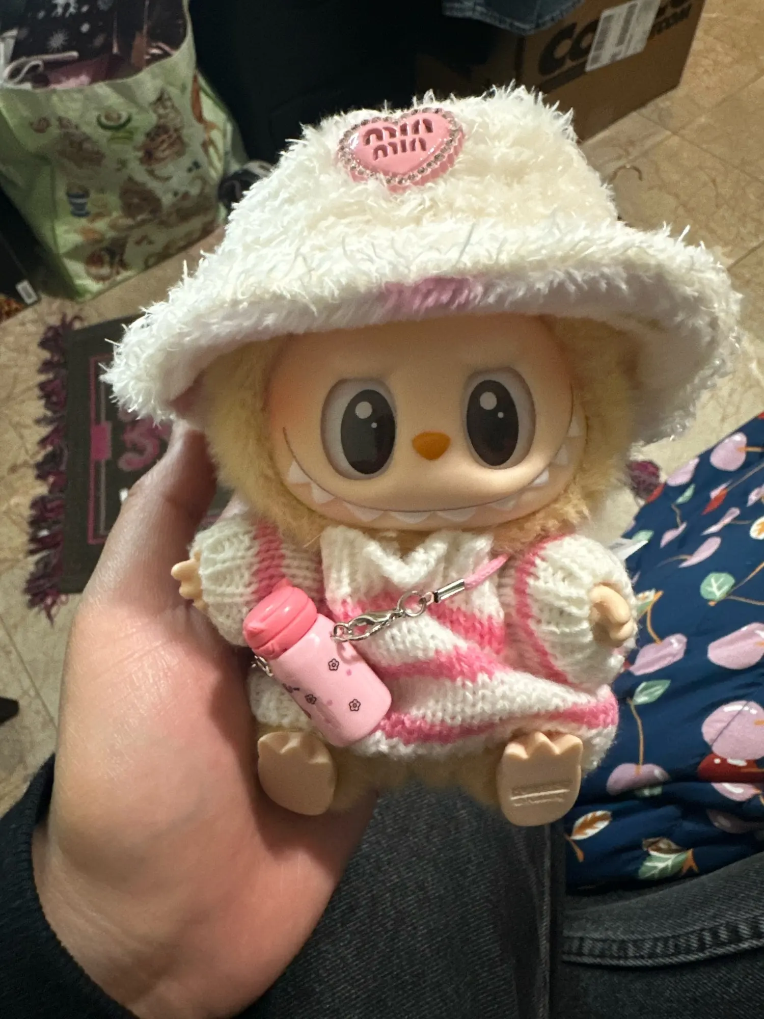 Labubu Doll Clothes: 15/17CM Idol Kpop Style Mini Plush Overalls Set photo review