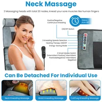 Full Body Vibration Massage Mat with Neck & Foot Massager Full Body Heated Massage Mat Electric Shiatsu Back/Neck/Leg Massager 6