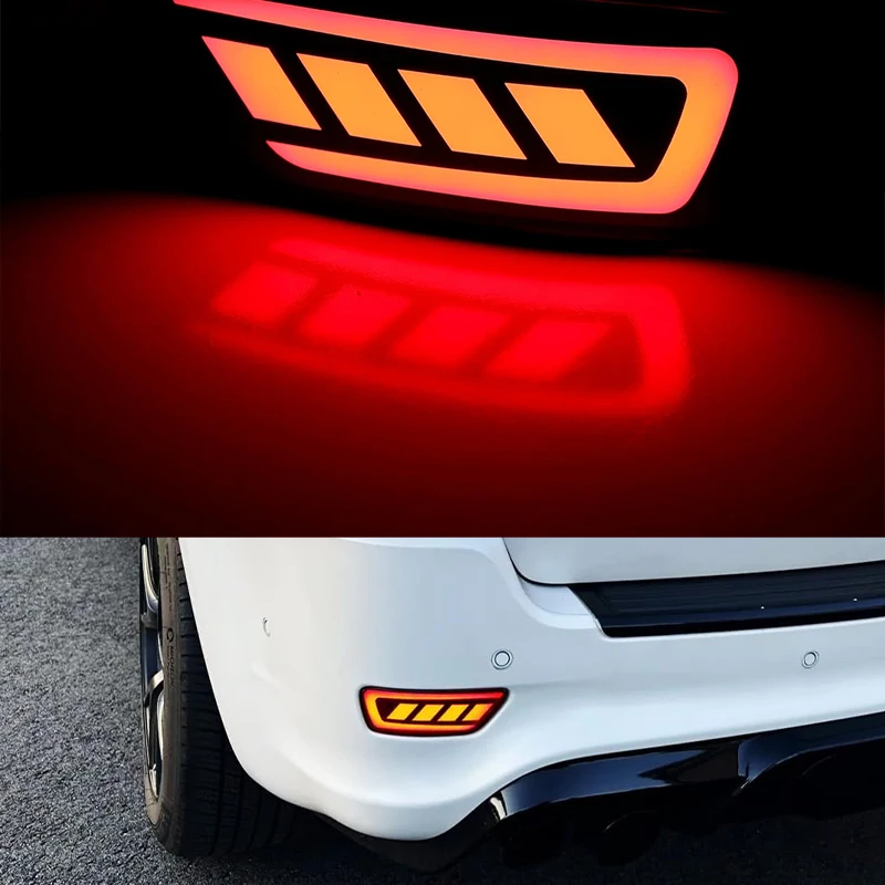 2pc LED Rear Bumper Reflector Lights For Jeep WK2 Grand Cherokee, Patriot, Compa