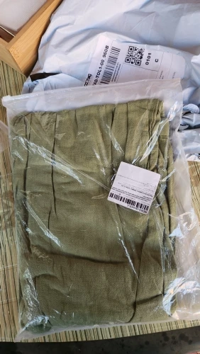 Elegant Cotton Linen Summer Trousers for Women - High Waist Fit photo review