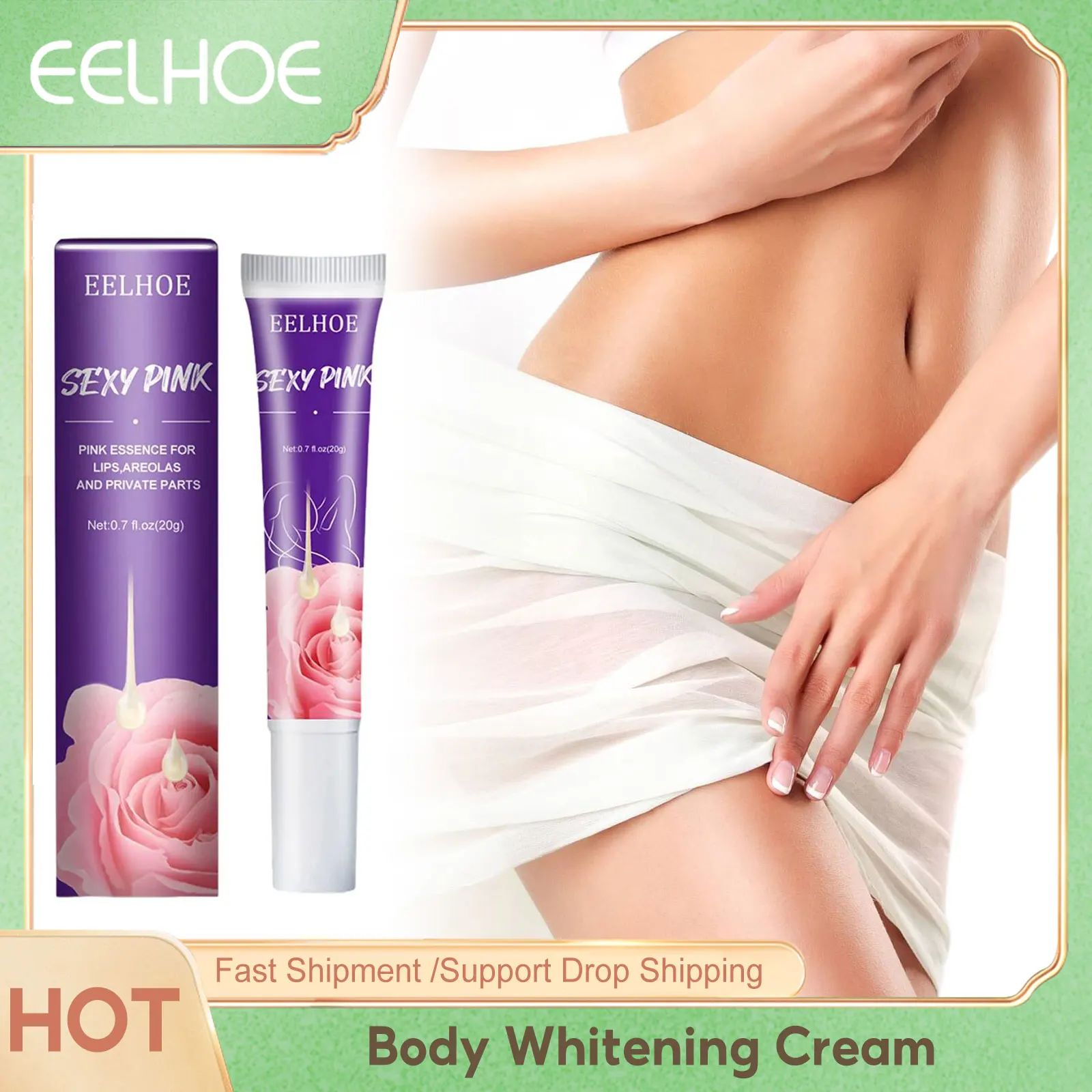 Body Whitening Cream Brightening Intimate Area Underarm Butt Inner Thigh Bleaching Remove Melanin Private Parts Whitening Cream whitening bleach cream brighten inner thigh intimate bleaching underarm knee moisturizing improve dull skin remove melanin cream