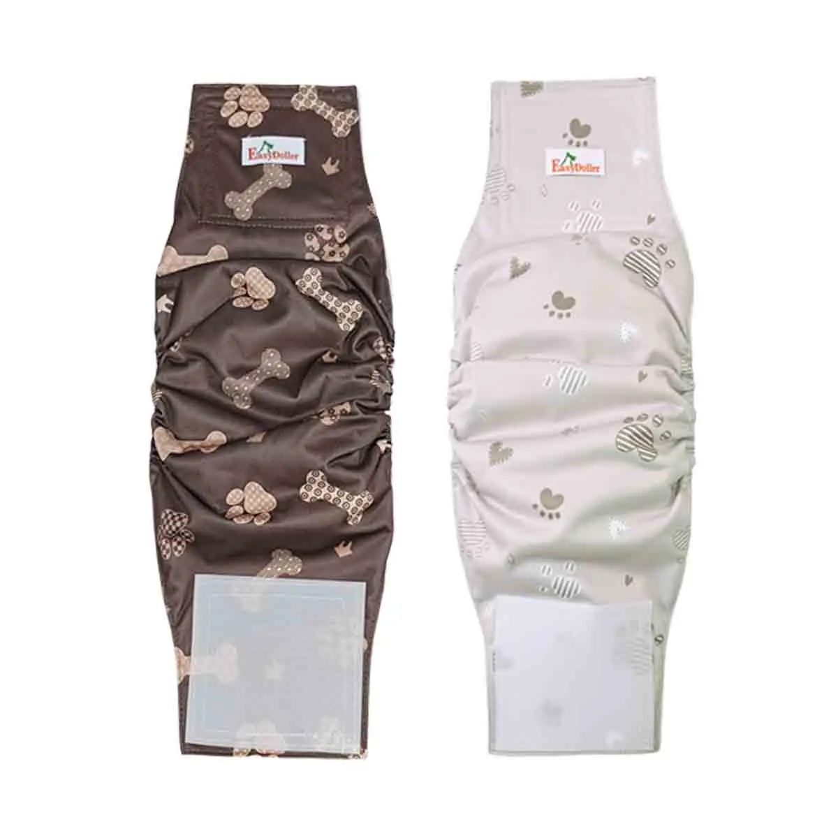 Male Dog Diaper Washable Reusable Pet Nappy Belly Band Wrap 2 Pack