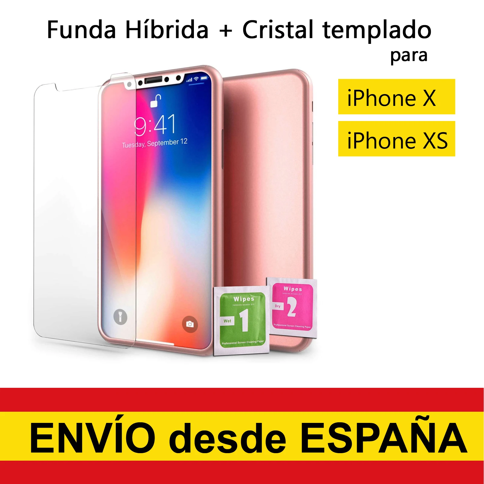 Cristal Templado Posterior – Transp. para iPhone 12 Mini - Spain