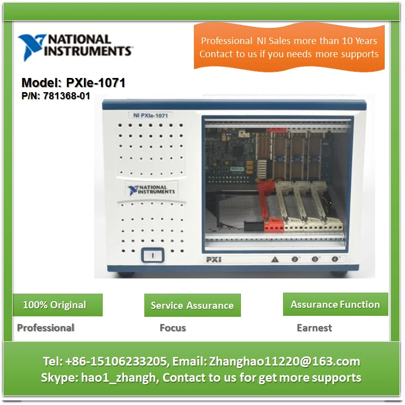 NI PXIe1071 78136801 PXIe, 4 slots (three mixed tank), up to 3 GB/s