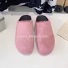 Roman Platform Thick Soled Round Toe Genuine Leather Slippers for Women Horse Hair Half Slippers Casual Flat Shoes Outer Wear 1