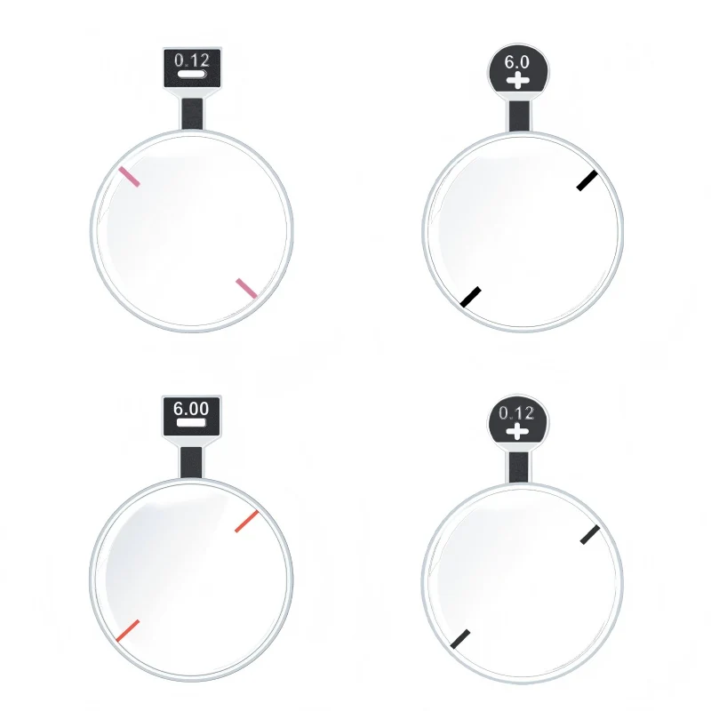 Optical spherical lens cylindrical lens trial set metal rim DIA 38mm &plusmn;0.12D~&plusmn;6.00D 1 piece