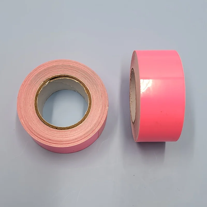 Glow-In-The-Dark Pink Tape-Decorative Fluorescent Adhesive For Concrete Surfaces, Non-Waterproof Warning Stickers & Fishing Ge