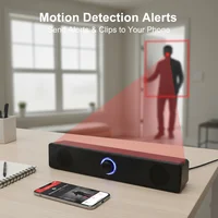 Wireless Speaker Camera 2-in-,4K UHD,WiFi 6,SD Card Storage,Motion Detection,Smart Home Companion for Home,Olffice,Hotel - Image 4