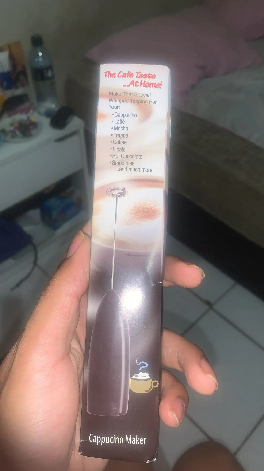 Mixer Elétrico Multiuso Portátil. Misturador de Bebidas de aço inoxidável, Batedor de Espuma - Cores Sortidas photo review