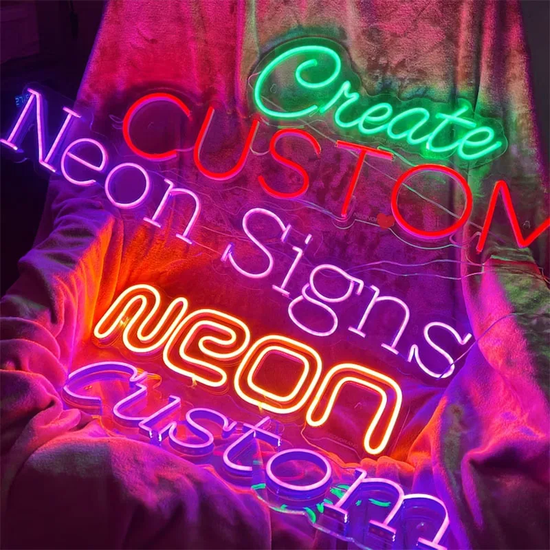 

Custom Led Neon Signs Can Private Indoor Outdoor Neon For Wedding Decoration Business Logo Bar Neon Lights DIY Japanese Anime