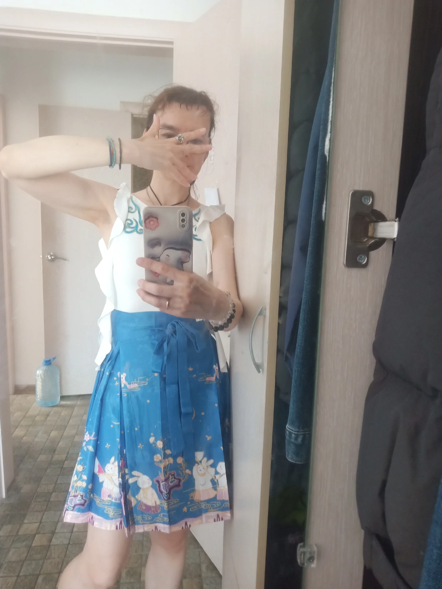 Celestial Wave Pleated Skirt photo review