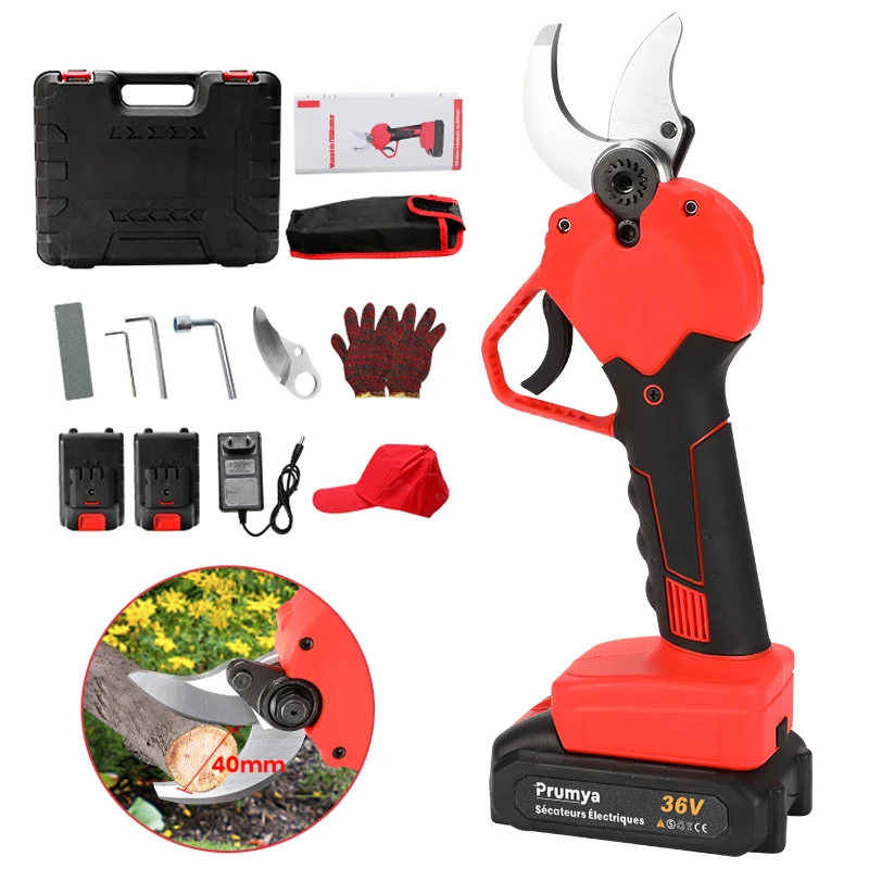 Electric Cordless Pruner Pruning Shear With 2000mah Lithiumion Battery