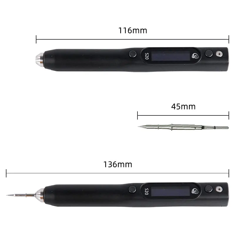 SEQURE S20 Precision Electronic/Phone Repair Nano Soldering Iron Compatible With JBC115 Solder Tips Support PD/QC Power 4