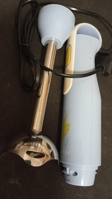 ROUNY Handheld Immersion Blender with Stainless Steel Blades for Kitchen Food Mixing, Light Blue Stick Blender, Classic Basic photo review