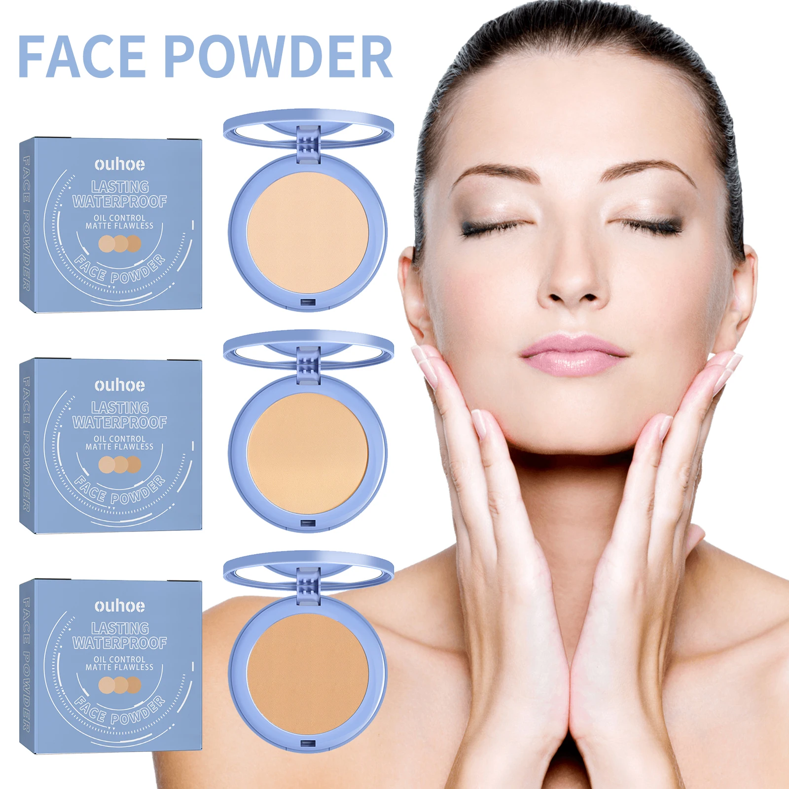 Face Loose Powder Quicksand Setting Spray Freshing Foundation Matte Oil Control Lasting Waterproof Makeup Facial Setting Powder_voghion.com
