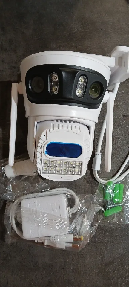 12MP Outdoors Wifi Camera 6K HD Three Lens Security PTZ IP Surveillanc Camera Human Auto Detect Tracking CCTV Camera ICESS APP photo review