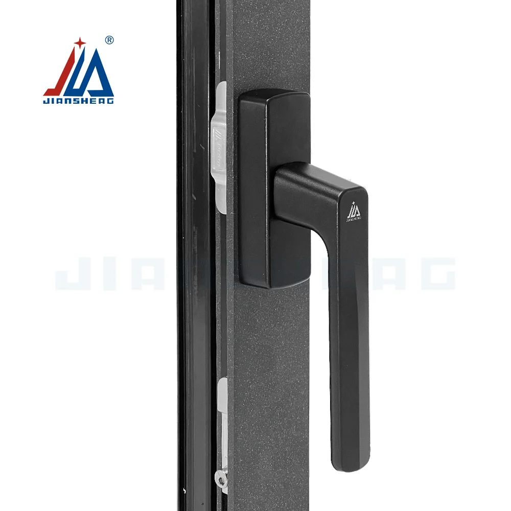 3D Mechanical Sound Window Handle-Aluminum Alloy Forked Lever Design for Doors/Balcony, Ergonomic & Durable