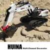 HUINA 1594 RC Excavators for Adults 1:14 Scale Professional Digger Construction Vehicle Hobby Gift RC Tractor Crawler Toy Lights 1