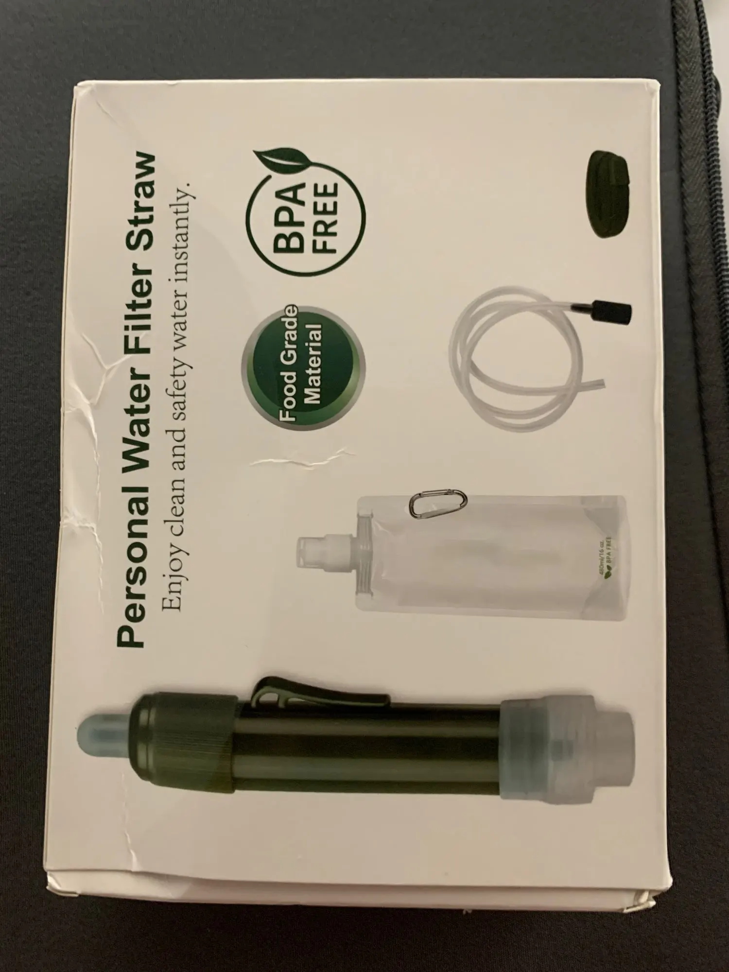 Compact Water Filter Straw - Stay Hydrated, Never Run Dehydrated on Hikes & Emergencies photo review