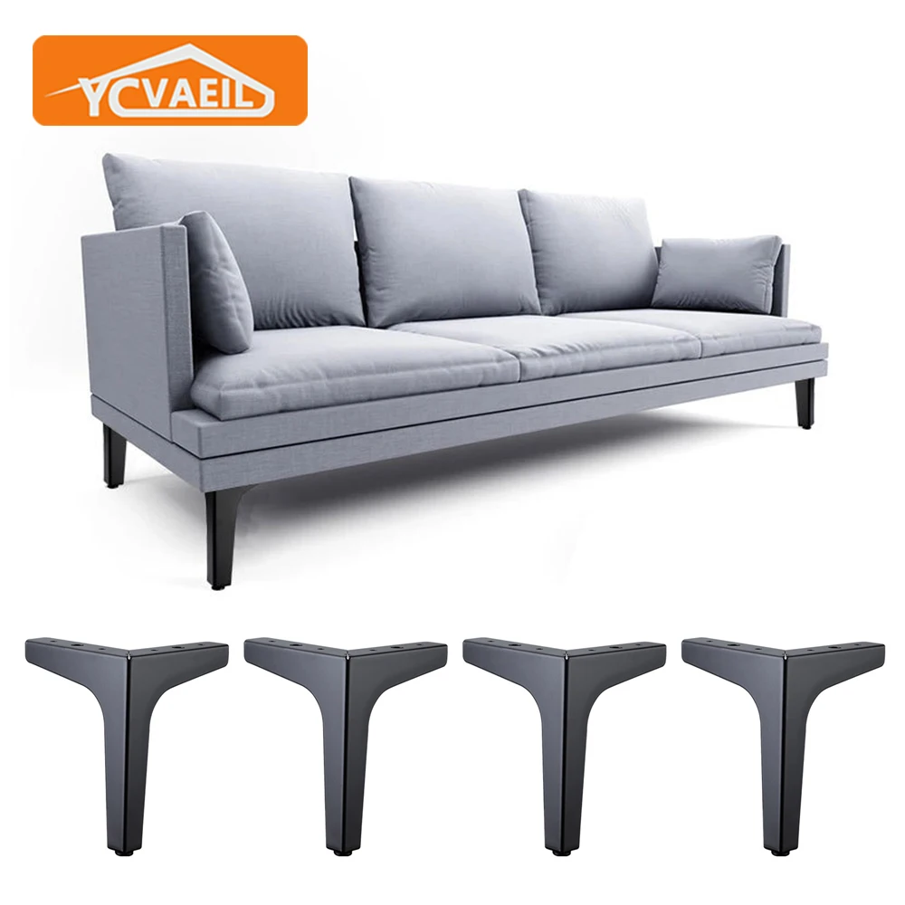 1 stücke 8-25cm Einstellbar Sofa Füße Metall Möbel Beine Schwarz Weiß für  Tv Schrank Bett