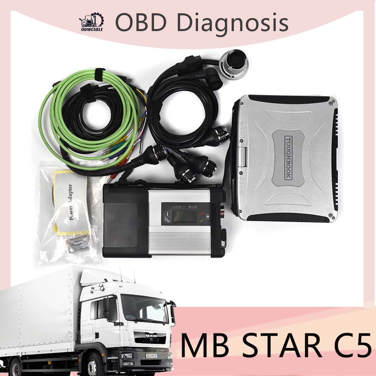 

MB Star C5 2024 SD Connect C5 with newest software diagnostic tool mb star c5 vediamo/X/DAS/DTS with CF19 Laptop